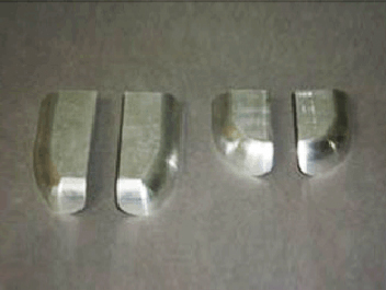 鋁制件去氧化皮、啞光處理前后